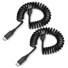 Fast Charging Samsung Charger Cord for Car Type C to Type C Android Auto Cable Coiled Cell Phone Power Cord 3FT 2Pack for Samsung Galaxy A14 A54 S23 S22 S21 S20 S10 S9 A53 A23 A13 A03S A24 A34 A12 A42