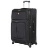 SwissGear Sion Softside Expandable Roller Luggage, Black, Checked-Large 29-Inch